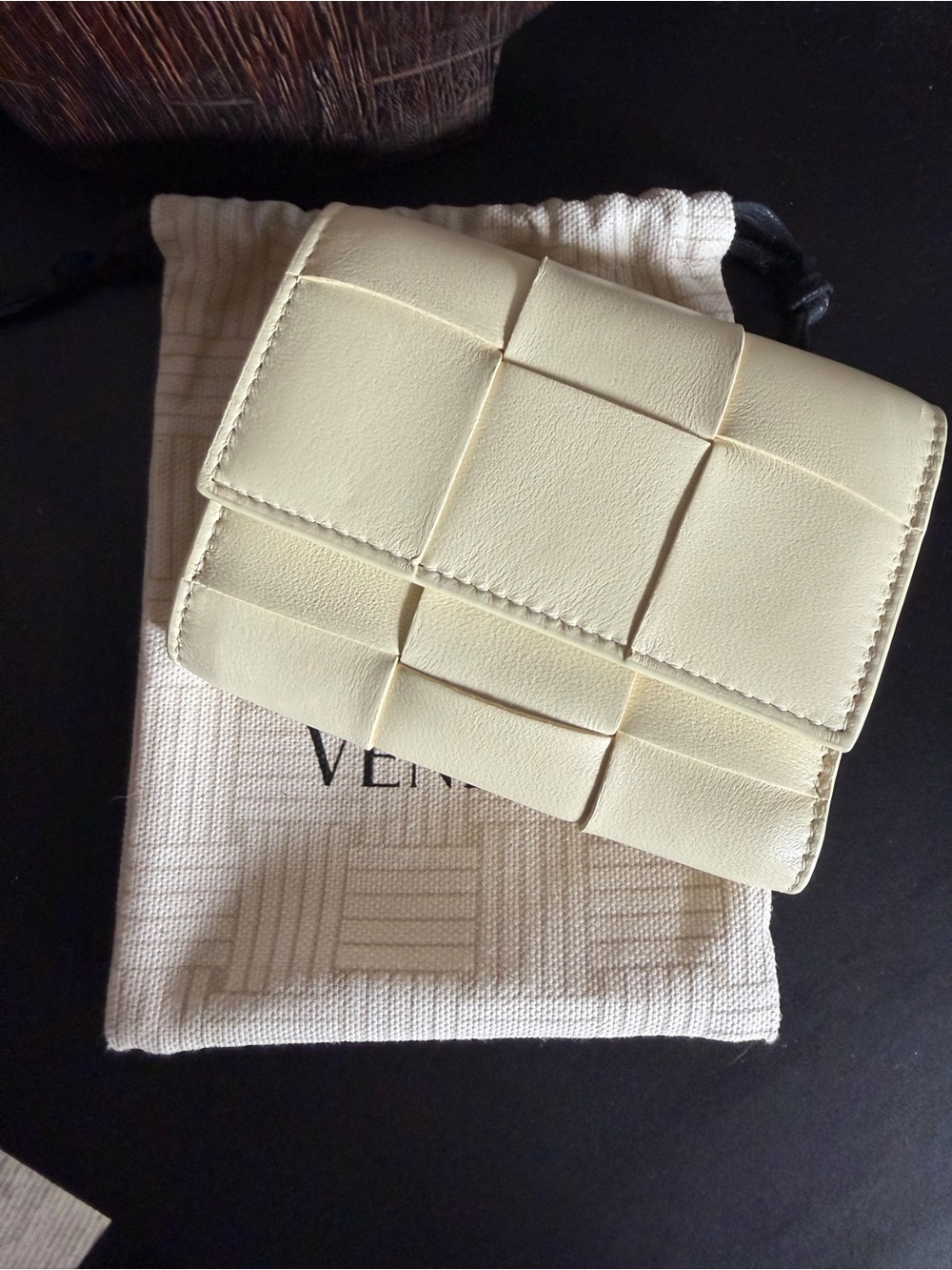 Bottega Veneta Cassette Trifold Compact Wallet